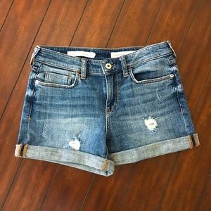 Anthropologie Pilcro and the Letterpress denim slim boyfriend roll cuff shorts